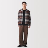紳士　裏起毛スウェットワイドパンツ