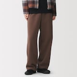 紳士　裏起毛スウェットワイドパンツ