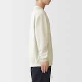 紳士　素材に還るワッフル編みヘンリーネック長袖Ｔシャツ