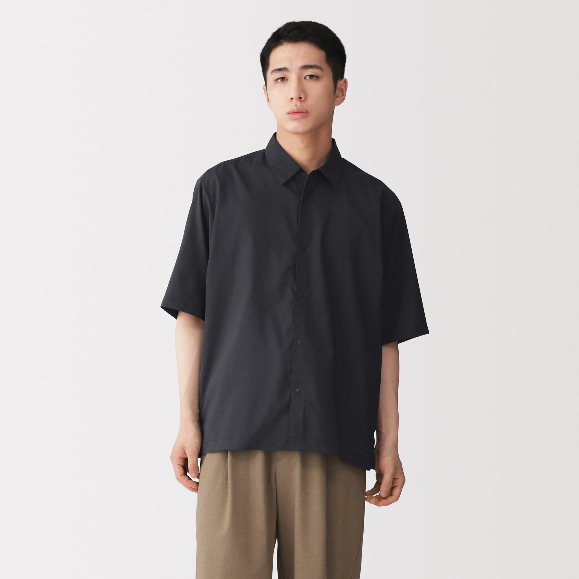 紳士　ＵＶカット吸汗速乾半袖シャツ
