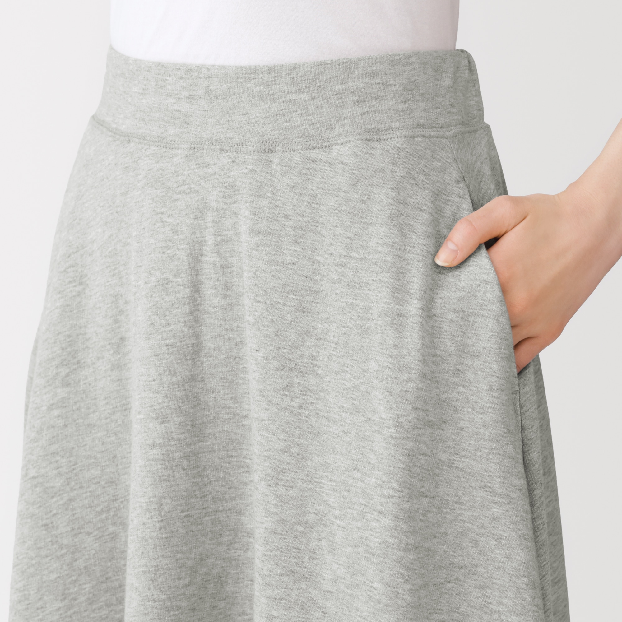 婦人　ライトスウェットフレアスカート