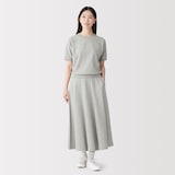 婦人　ライトスウェットフレアスカート