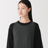 婦人　キュプラ混ノースリーブワンピース