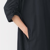 婦人　綿サテンギャザーワンピース