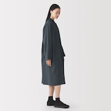 婦人　コットンウールリラックスフィットシャツワンピース