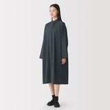 婦人　コットンウールリラックスフィットシャツワンピース