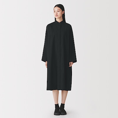 【９月上旬発売予定】婦人　コットンウールリラックスフィットシャツワンピース