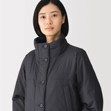 婦人　撥水スタンドカラーダウンショートジャケット
