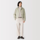 婦人　撥水スタンドカラーダウンショートジャケット
