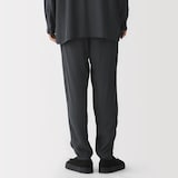 紳士　キュプラ混イージーテーパードパンツ