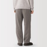紳士　再生カシミヤ混イージーパンツ