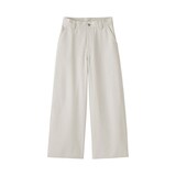 婦人　再生コットン混バレルパンツ