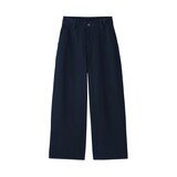 婦人　再生コットン混バレルパンツ