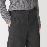 婦人　再生カシミヤ混テーパードパンツ