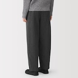 婦人　再生カシミヤ混テーパードパンツ