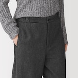 婦人　再生カシミヤ混テーパードパンツ