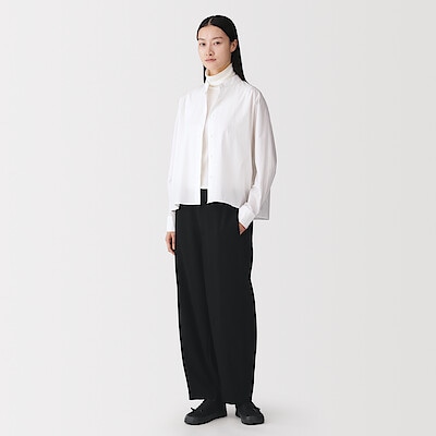 【１０月上旬発売予定】婦人　再生カシミヤ混テーパードパンツ