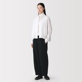 婦人　再生カシミヤ混テーパードパンツ