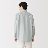紳士　ポプリンレギュラーカラー長袖シャツ