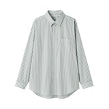 紳士　ポプリンレギュラーカラー長袖シャツ