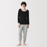 紳士　綿　裏毛スウェット　ルームロングパンツ