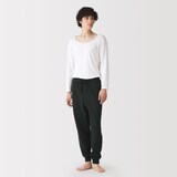紳士　綿　裏毛スウェット　ルームロングパンツ