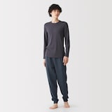 紳士　綿　裏毛スウェット　ルームロングパンツ