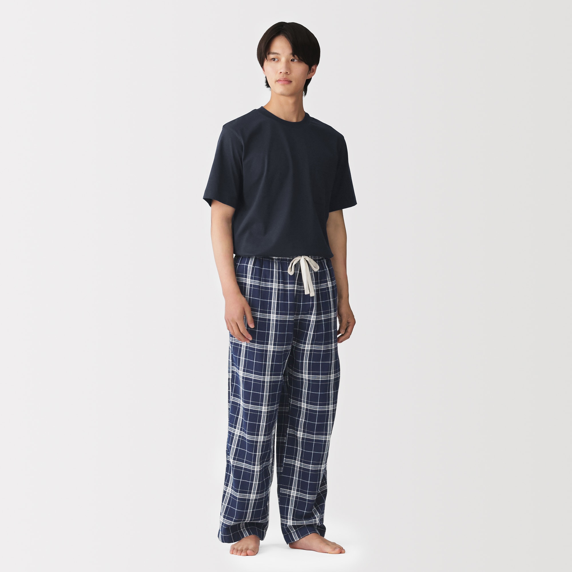 新品 2着セット　無印良品　パジャマ 紳士 二重ガーゼ 半袖ルームウェアセット | 無印良品