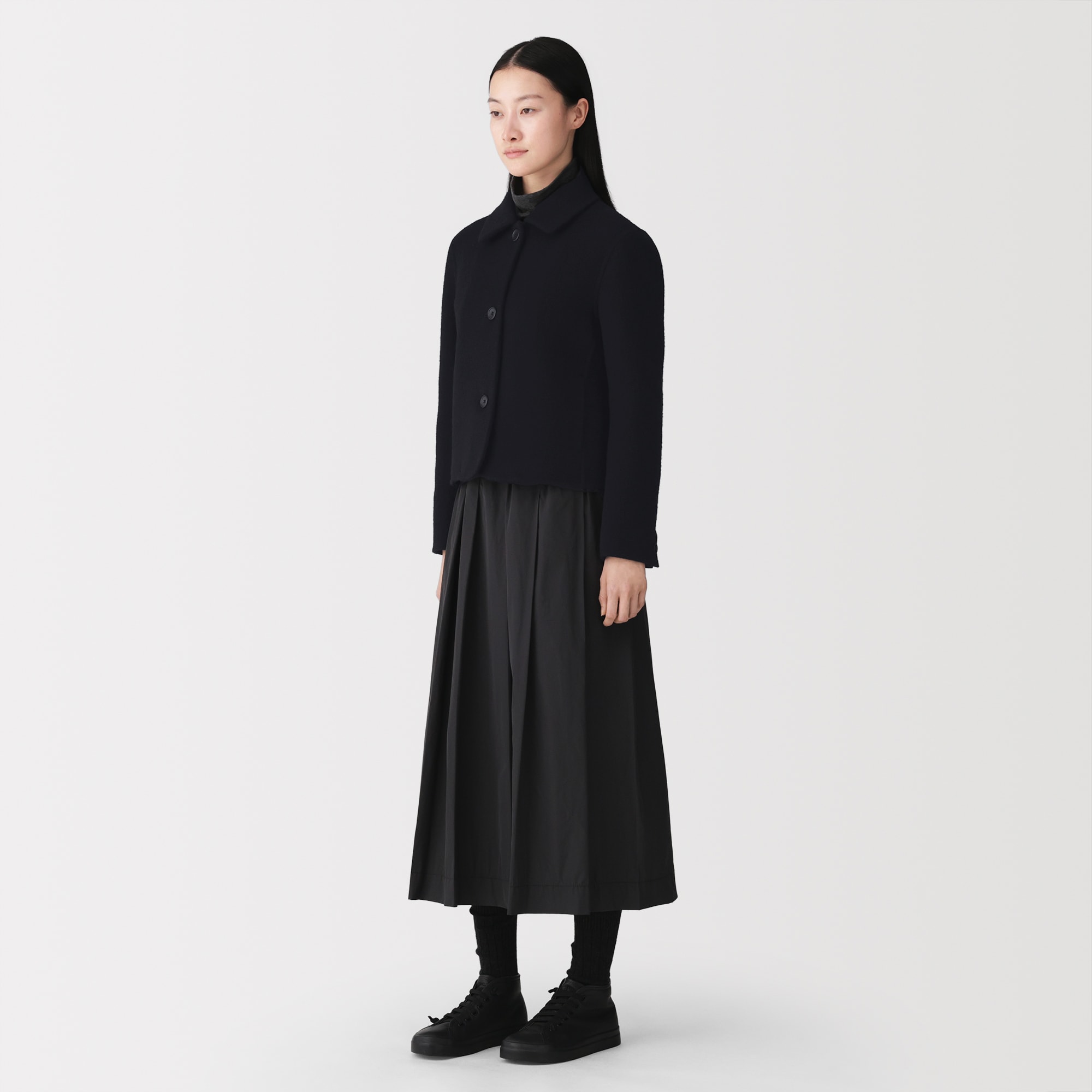 婦人　再生カシミヤ混ショートジャケット