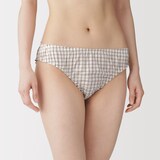婦人　コットンドビー織りチェック　ショーツ