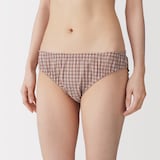 婦人　コットンドビー織りチェック　ショーツ