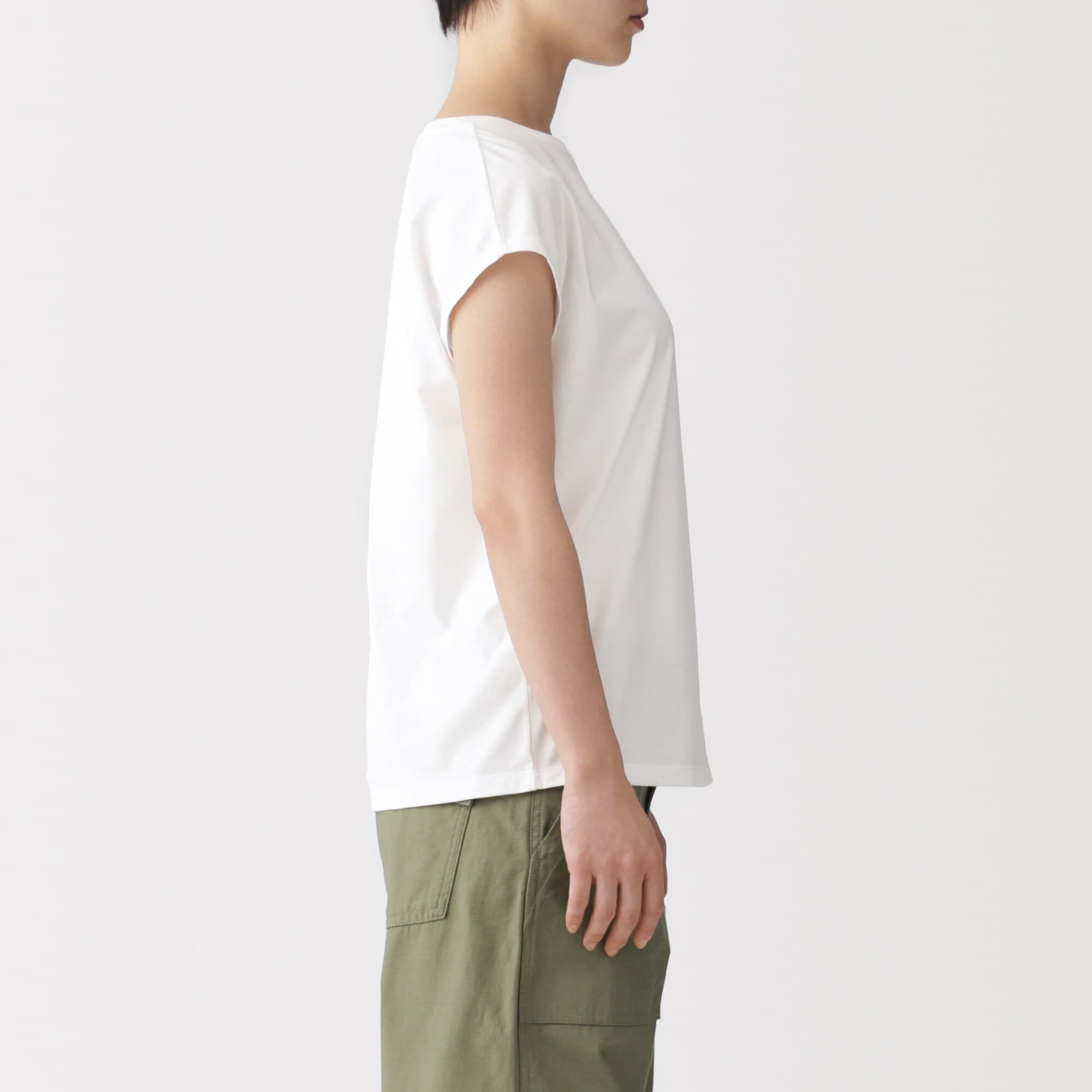 婦人 天竺編みフレンチスリーブTシャツ | 無印良品