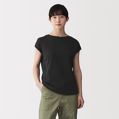 婦人　天竺編みフレンチスリーブＴシャツ