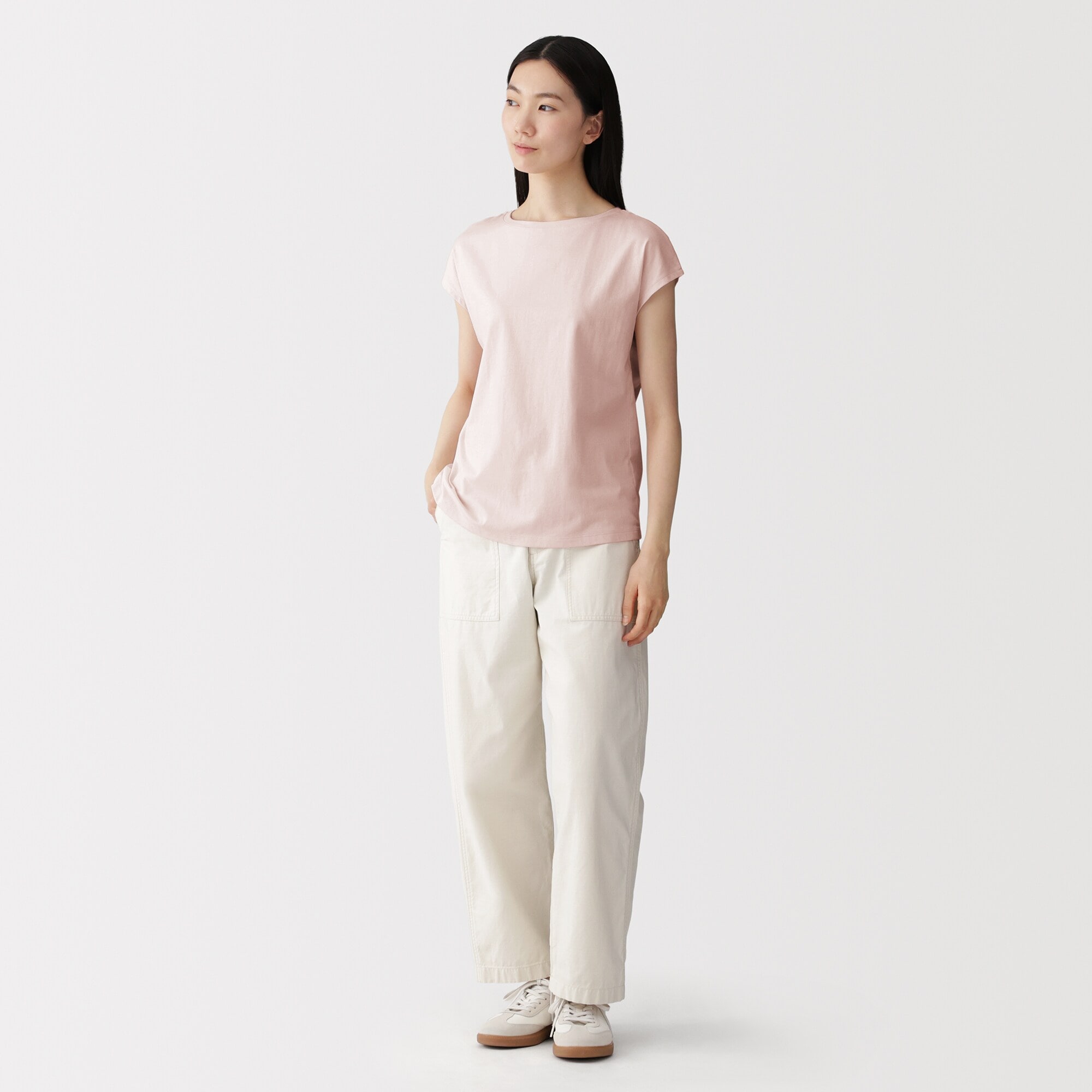 婦人 天竺編みフレンチスリーブTシャツ | 無印良品