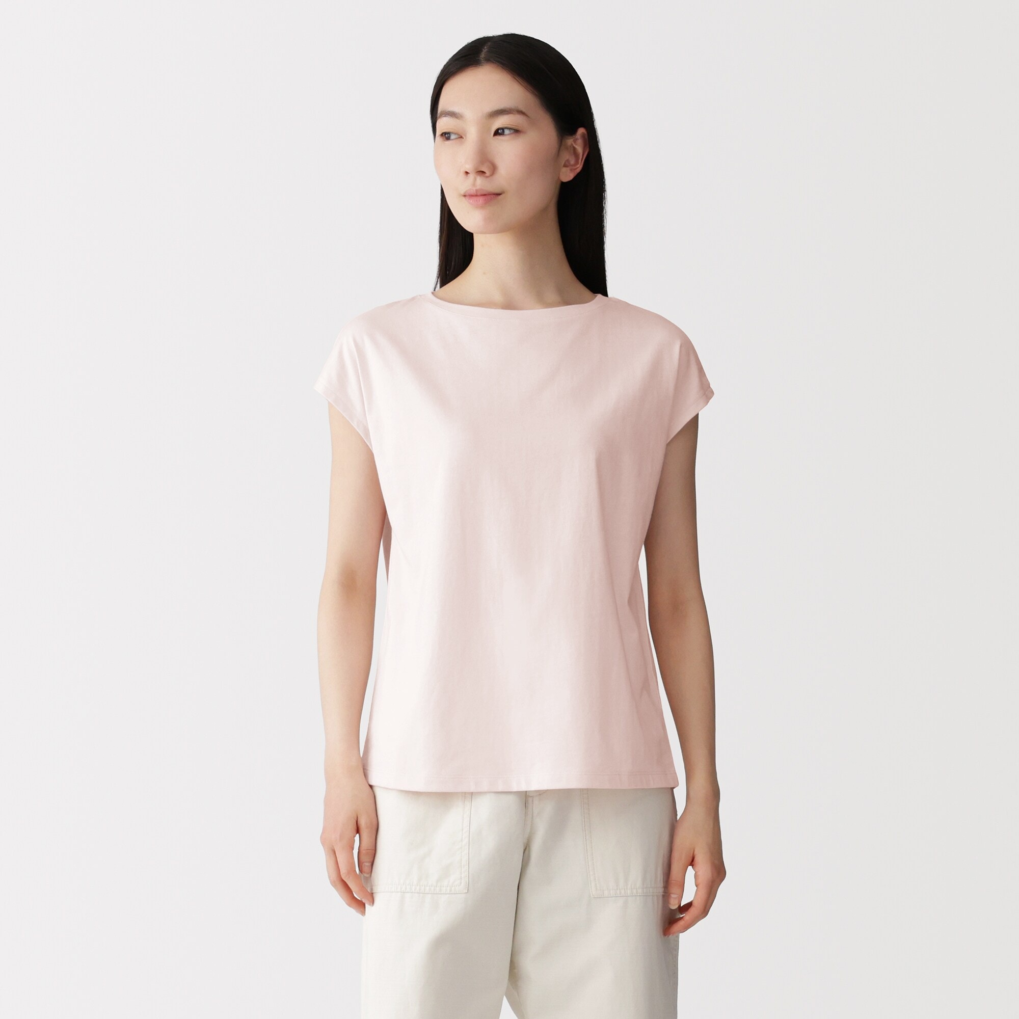 婦人　天竺編みフレンチスリーブＴシャツ