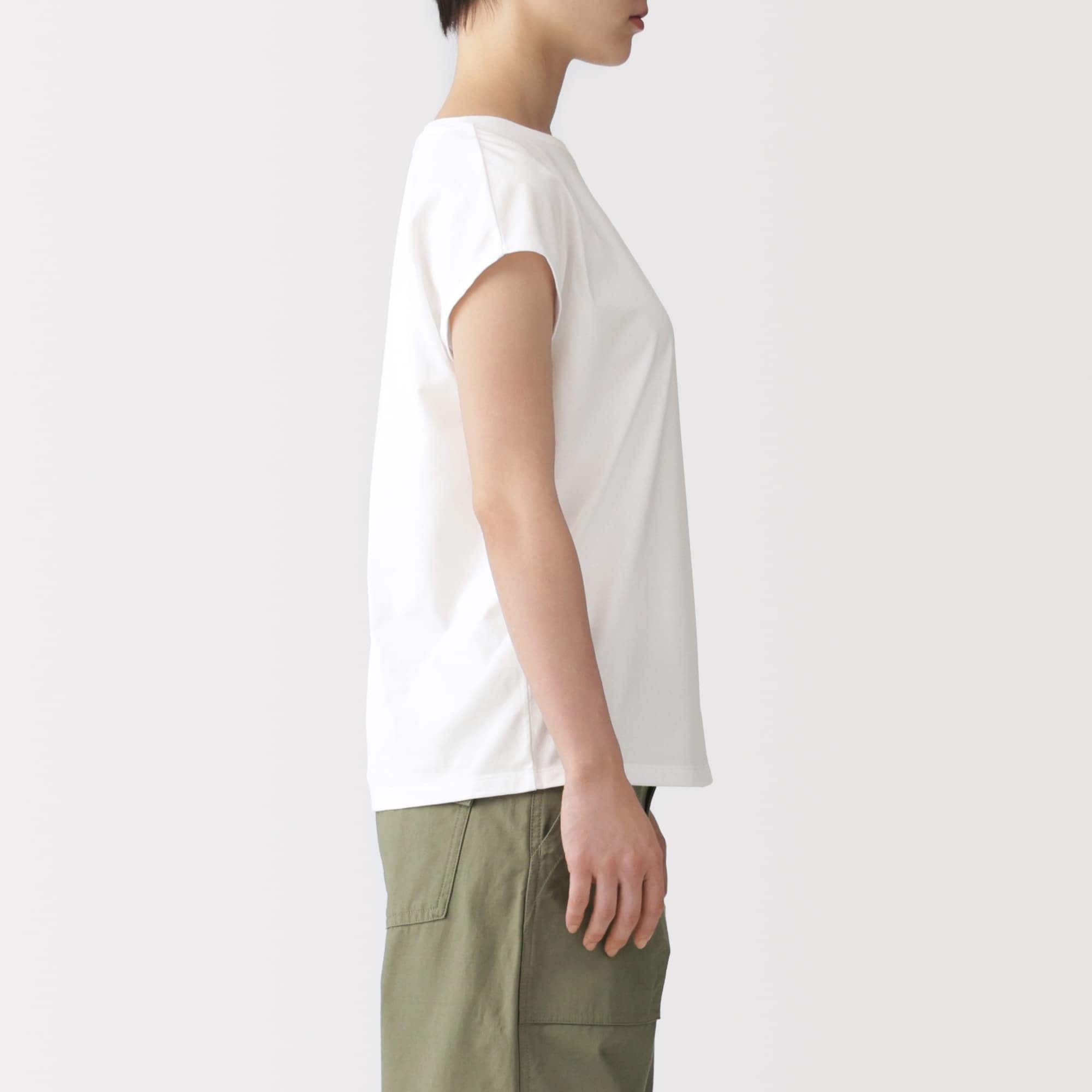 婦人 天竺編みフレンチスリーブTシャツ | 無印良品