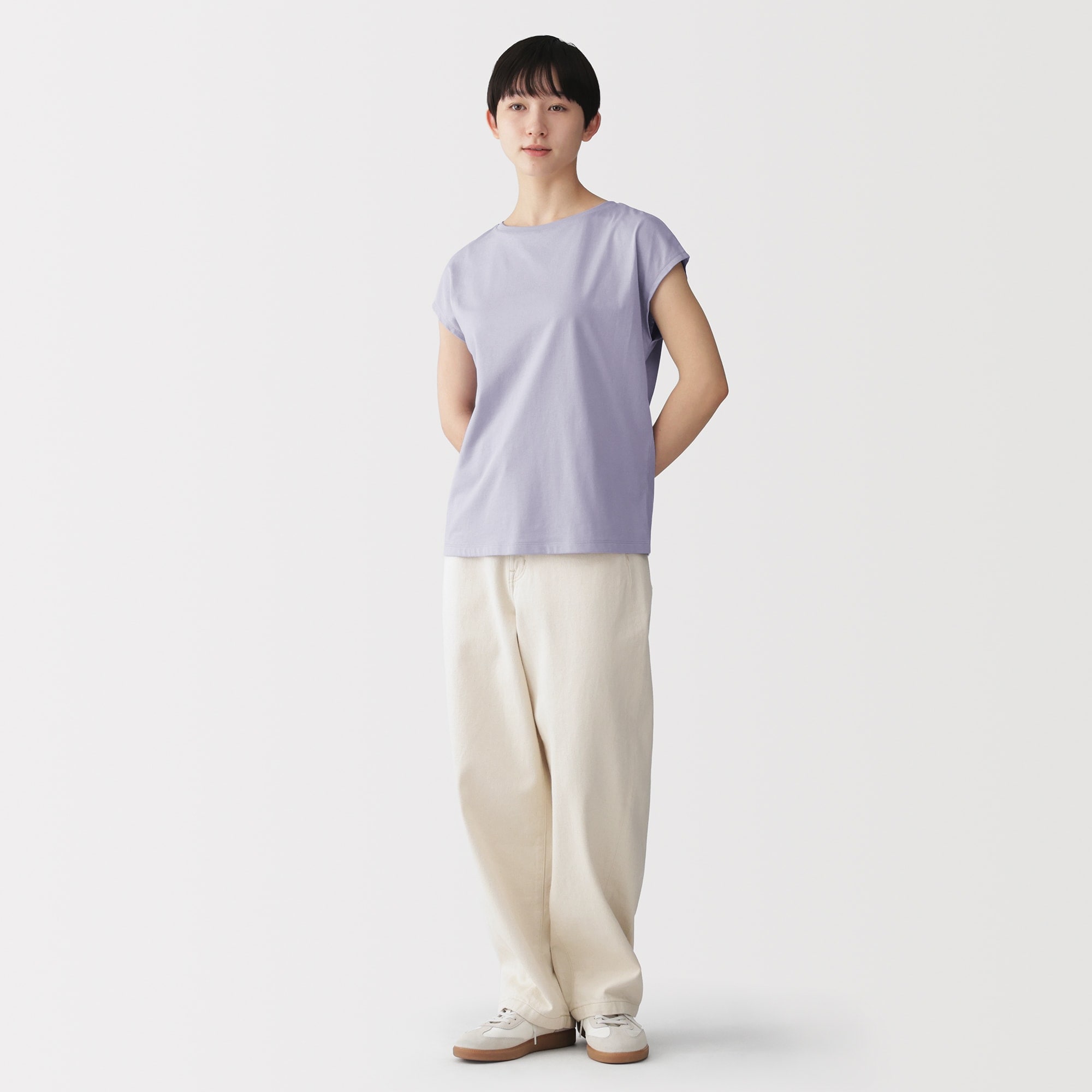 婦人 天竺編みフレンチスリーブTシャツ | 無印良品