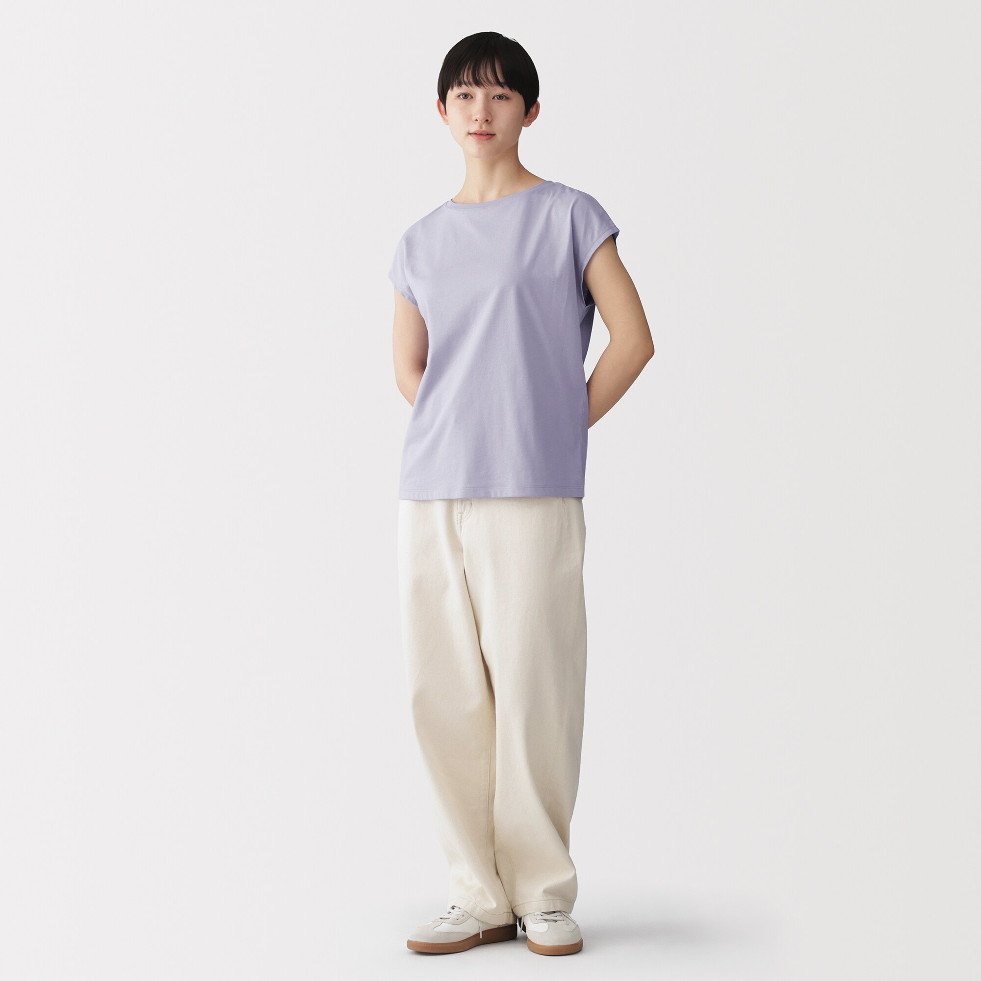 婦人　天竺編みフレンチスリーブＴシャツ