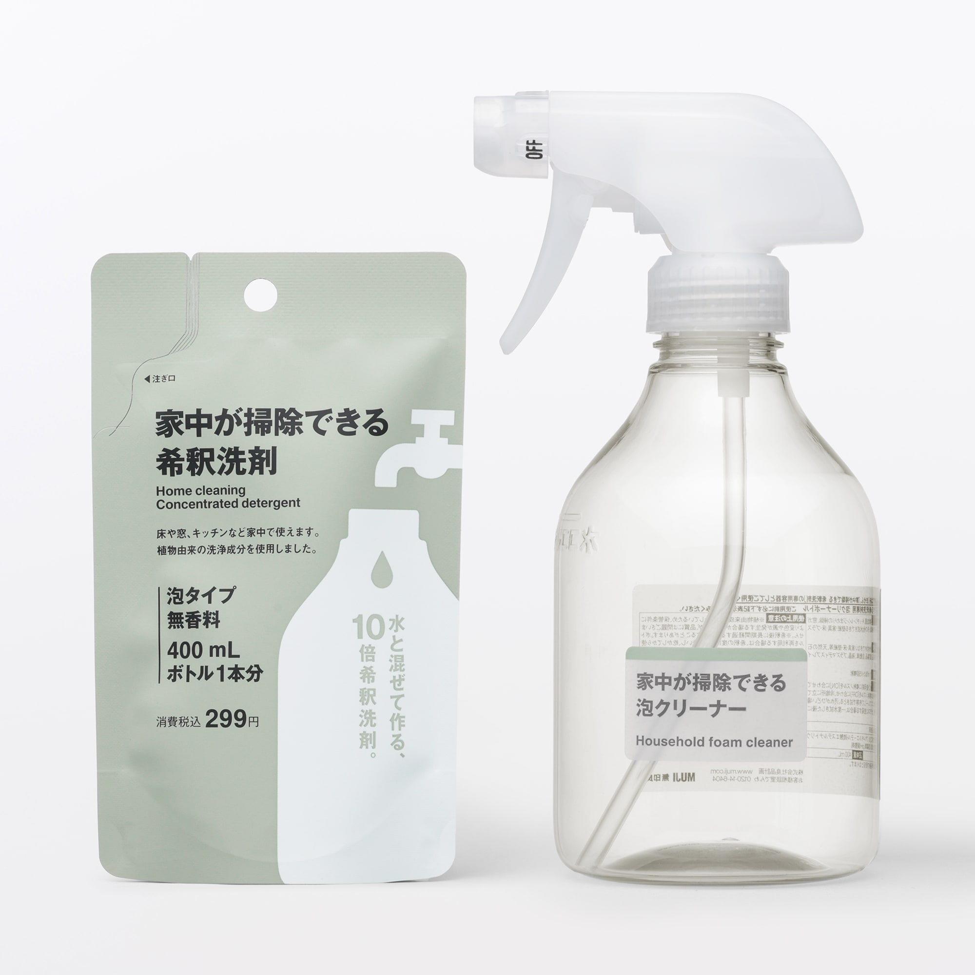 家中が掃除できる　希釈洗剤セット