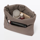 撥水再生ナイロンストラップ付ポーチ・縦型