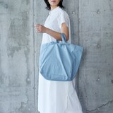 ［ＩＤＥＥ］コットンリネントートバッグ　ライトブルー