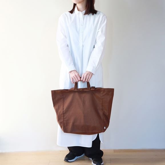 ［ＩＤＥＥ］コットンリネントートバッグ　ライトブルー