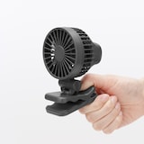 置いても使える　充電式クリップファン　ミニ