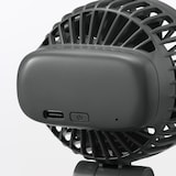 置いても使える　充電式クリップファン　ミニ