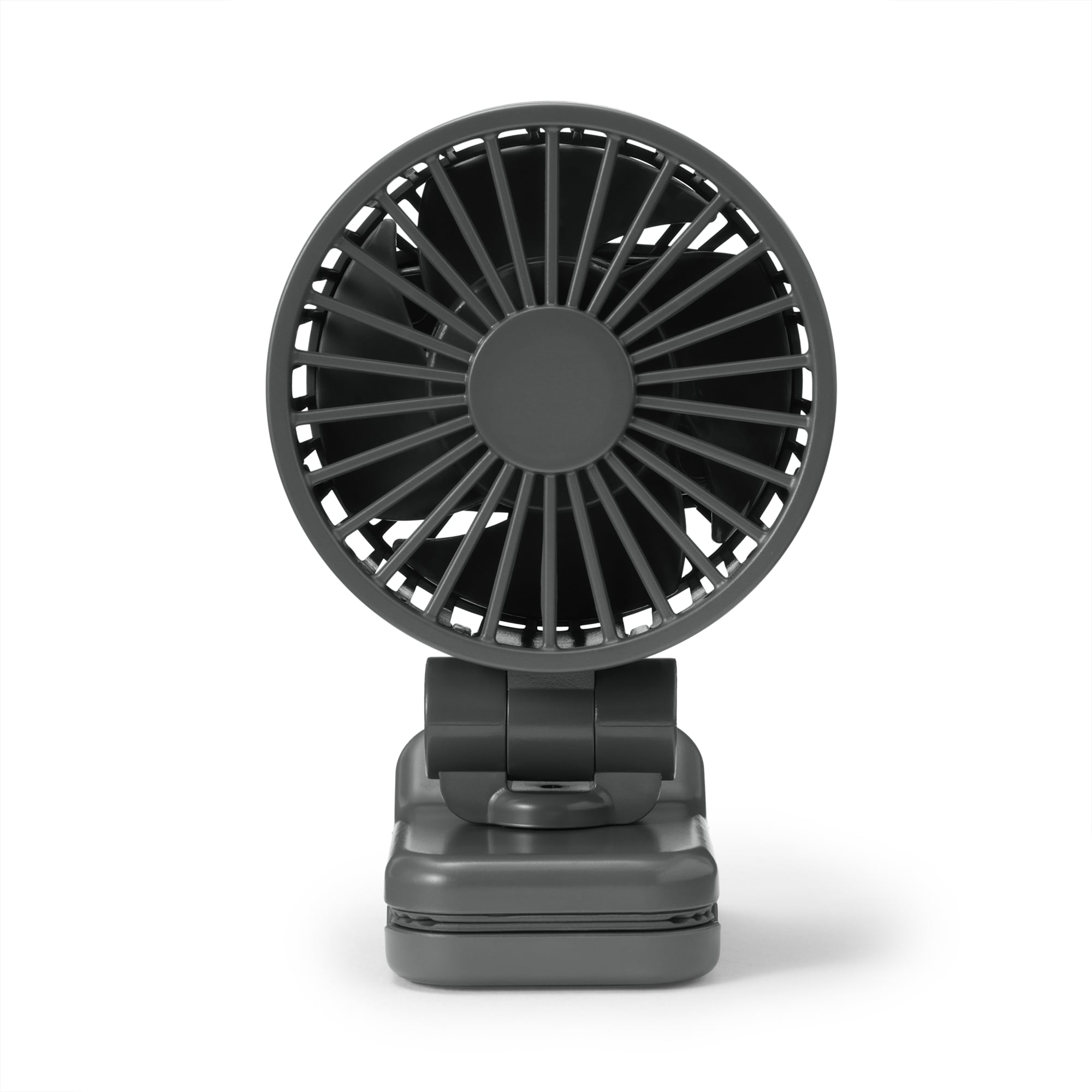 置いても使える　充電式クリップファン　ミニ