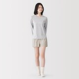 婦人　脇に縫い目のない　二重ガーゼ　婦人トランクス