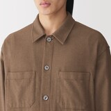 紳士　両面起毛フランネルシャツジャケット