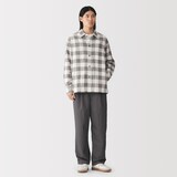 紳士　両面起毛フランネルシャツジャケット