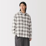 紳士　両面起毛フランネルシャツジャケット