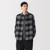 紳士　両面起毛フランネルシャツジャケット
